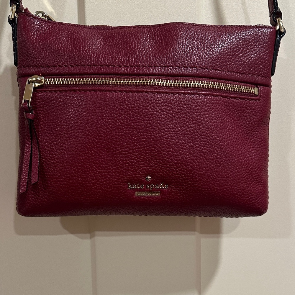 Kate Spade Deep Red Crossbody Bag